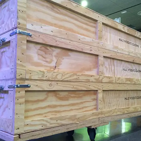 Exportación de mercaderías con embalajes de madera - Timgad
