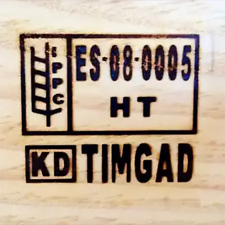 Tratamiento fitosanitario para palets NIMF15 (HT) - TIMGAD